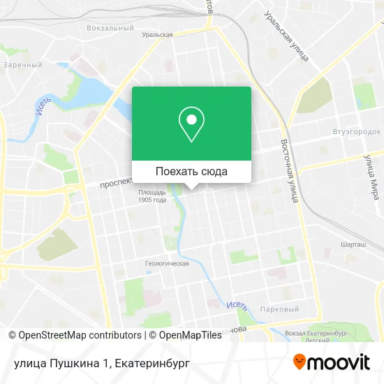 Карта улица Пушкина 1