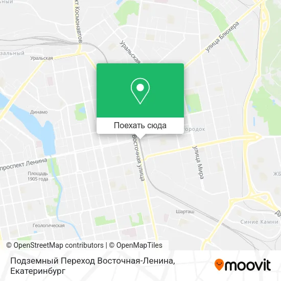 Карта Подземный Переход Восточная-Ленина