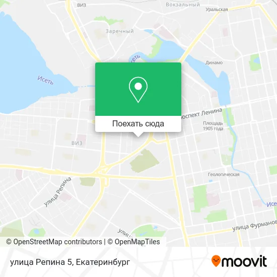 Карта улица Репина 5
