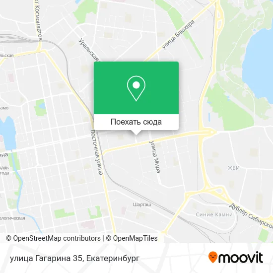 Карта улица Гагарина 35