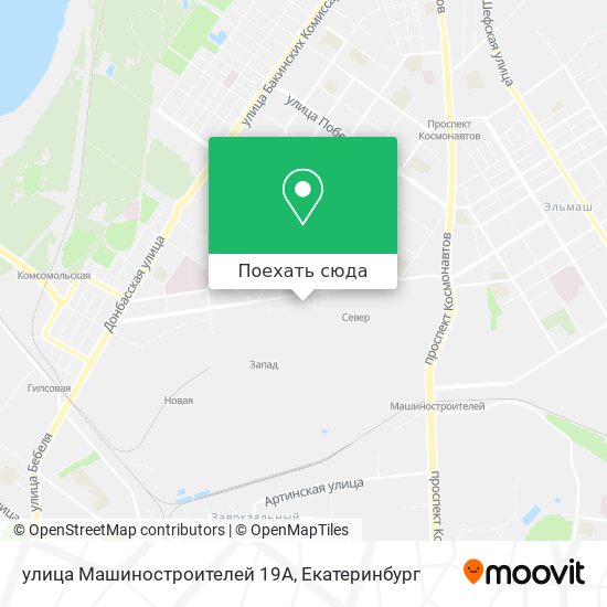 Карта улица Машиностроителей 19А