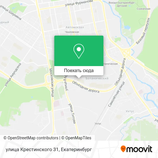 Карта улица Крестинского 31