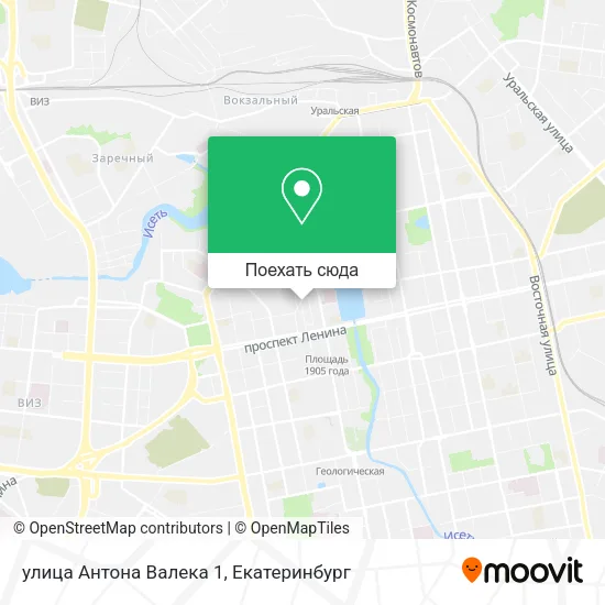 Карта улица Антона Валека 1