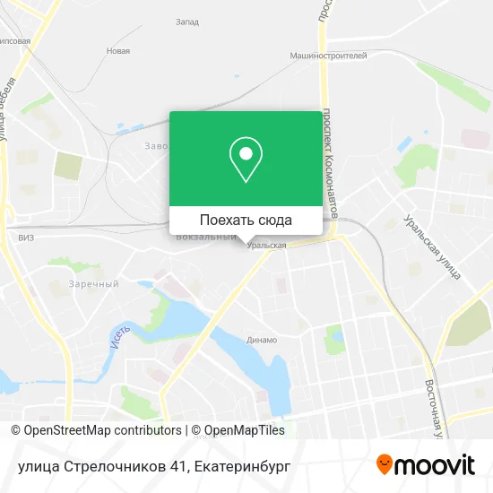 Карта улица Стрелочников 41