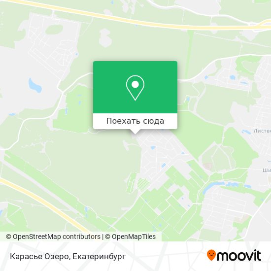 Карта Карасье Озеро