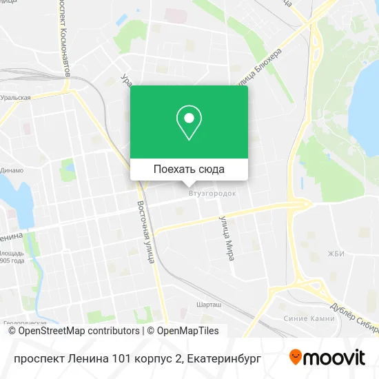 Карта проспект Ленина 101 корпус 2