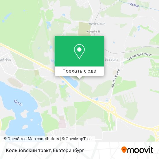 Карта Кольцовский тракт
