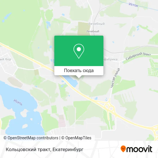 Карта Кольцовский тракт