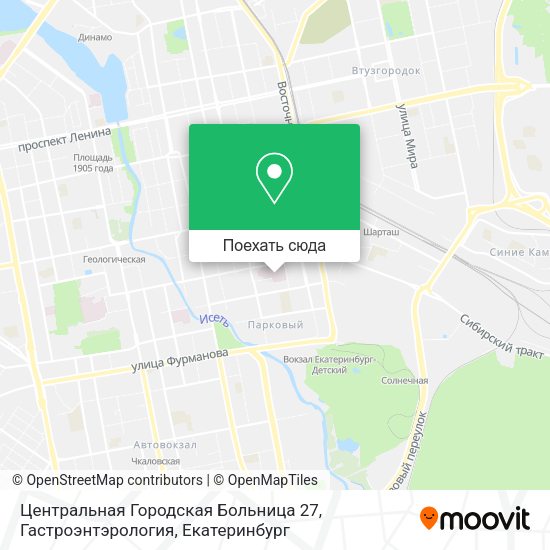 Карта Центральная Городская Больница 27, Гастроэнтэрология