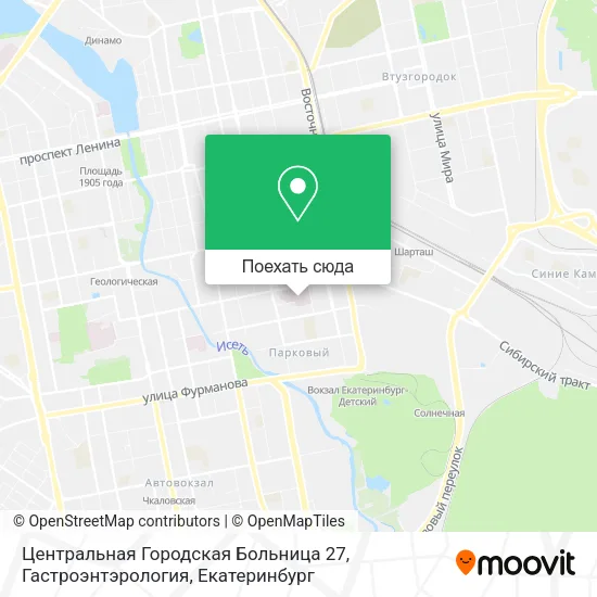 Карта Центральная Городская Больница 27, Гастроэнтэрология