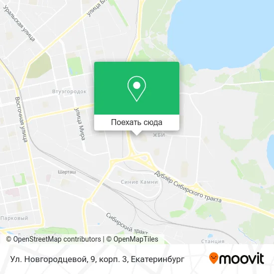 Карта Ул. Новгородцевой, 9, корп. 3
