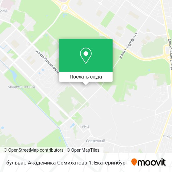 Карта бульвар Академика Семихатова 1