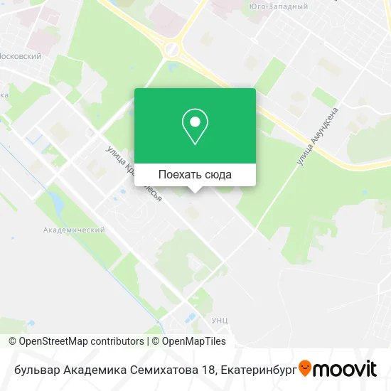 Карта бульвар Академика Семихатова 18