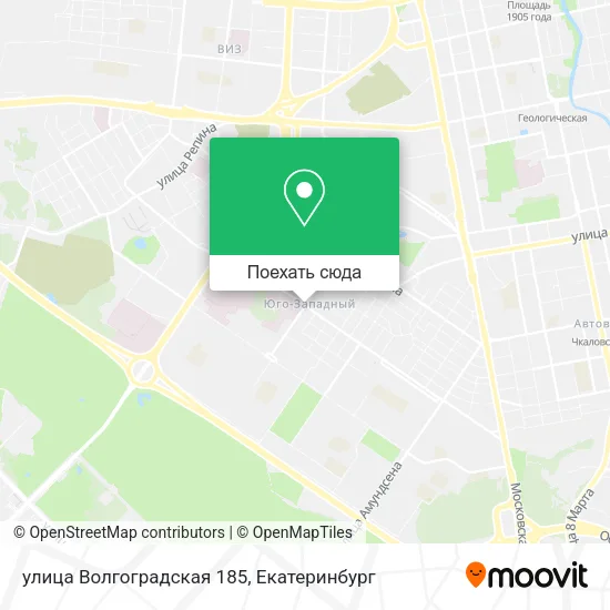 Карта улица Волгоградская 185