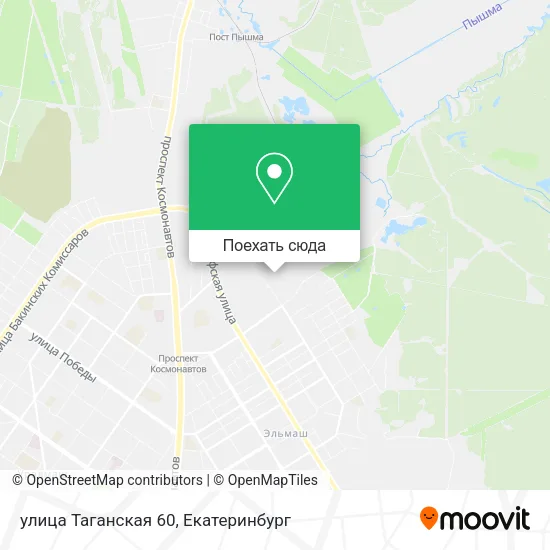 Карта улица Таганская 60