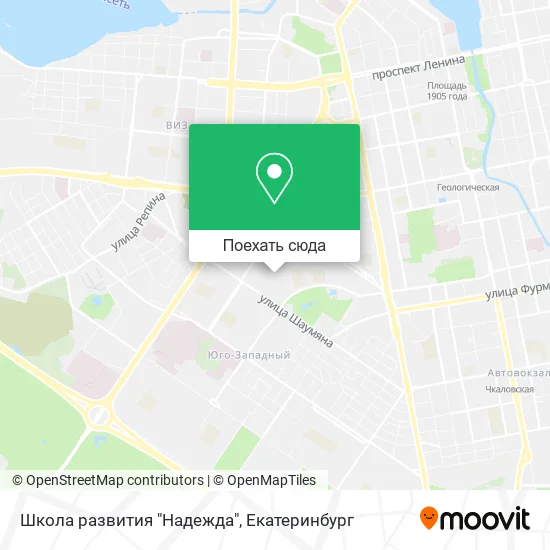 Карта Школа развития "Надежда"