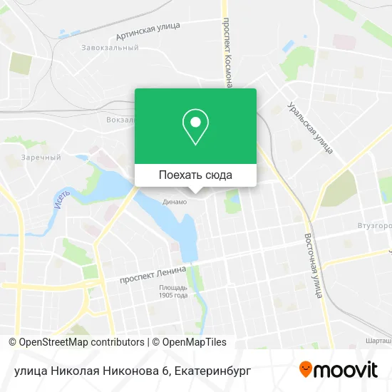 Карта улица Николая Никонова 6