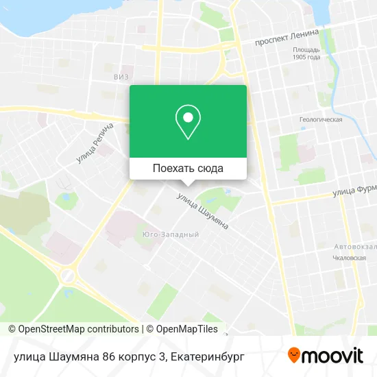 Карта улица Шаумяна 86 корпус 3