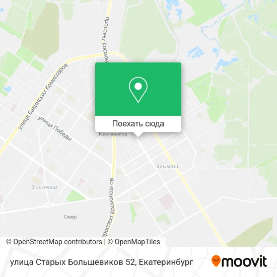 Карта улица Старых Большевиков 52