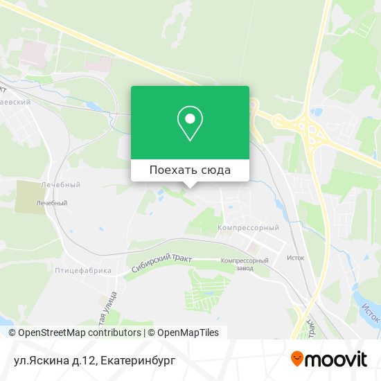 Карта ул.Яскина д.12