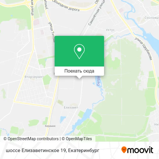 Карта шоссе Елизаветинское 19