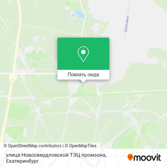 Карта улица Новосвердловской ТЭЦ промзона