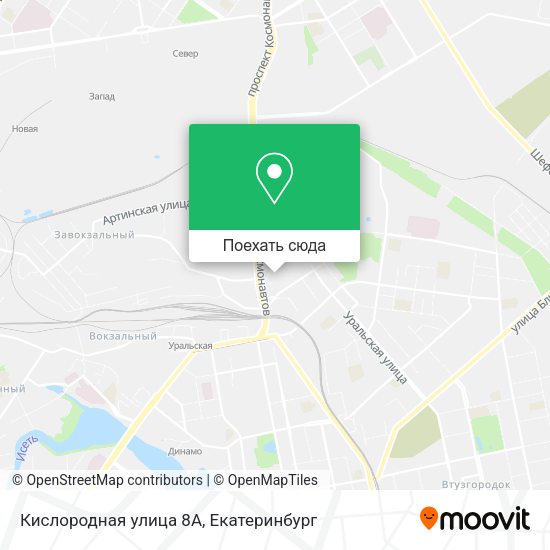 Карта Кислородная улица 8А