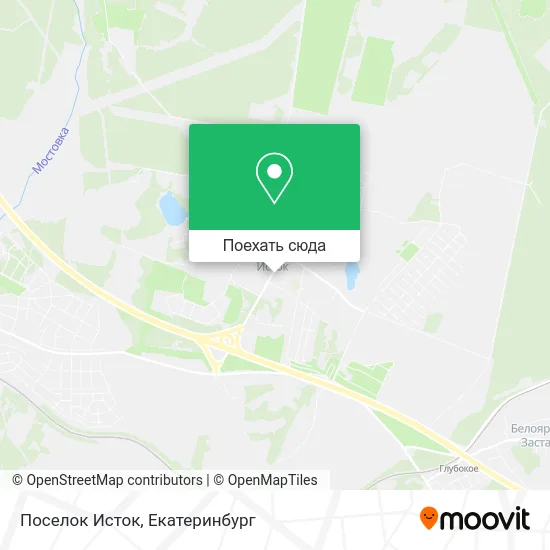 Карта Поселок Исток