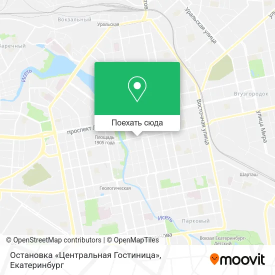 Карта Остановка «Центральная Гостиница»