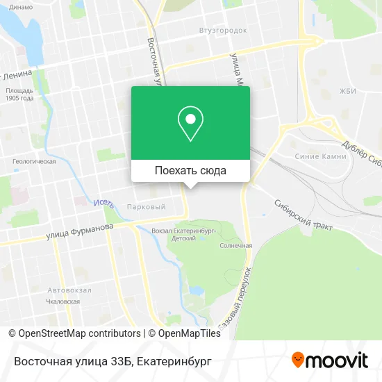 Карта Восточная улица 33Б