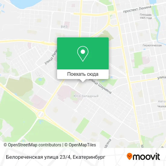 Карта Белореченская улица 23/4