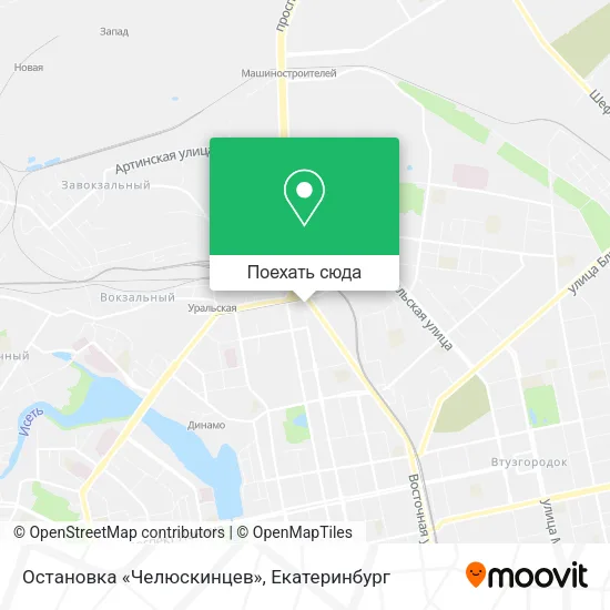 Карта Остановка «Челюскинцев»