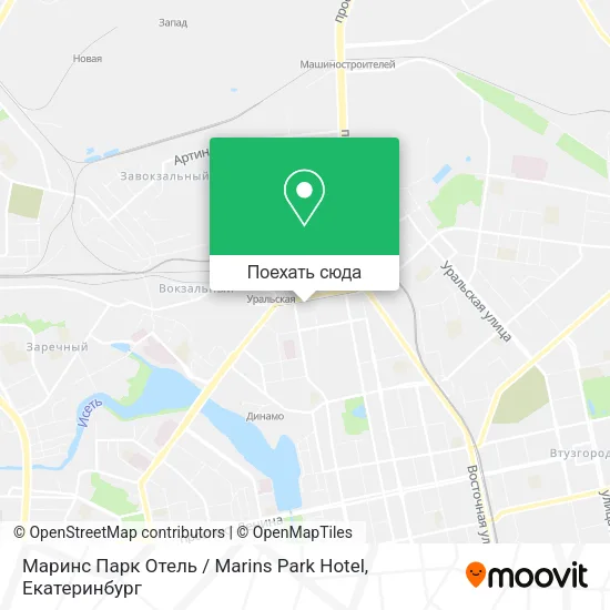 Карта Маринс Парк Отель / Marins Park Hotel