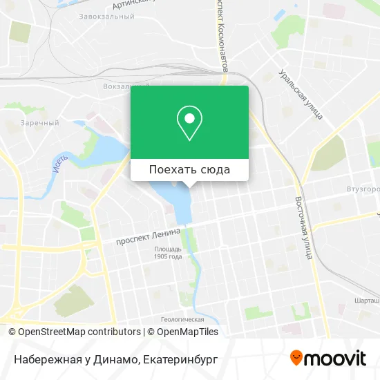 Карта Набережная у Динамо