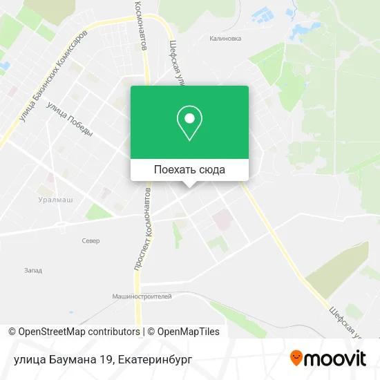 Карта улица Баумана 19