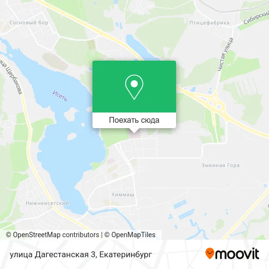 Карта улица Дагестанская 3