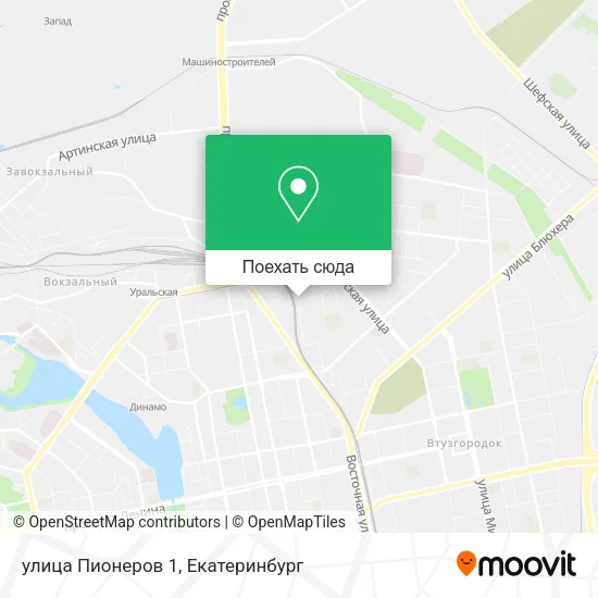 Карта улица Пионеров 1
