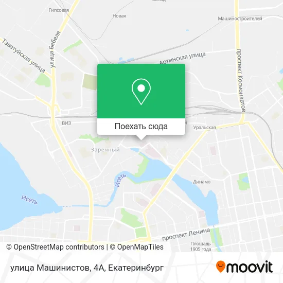 Карта улица Машинистов, 4А