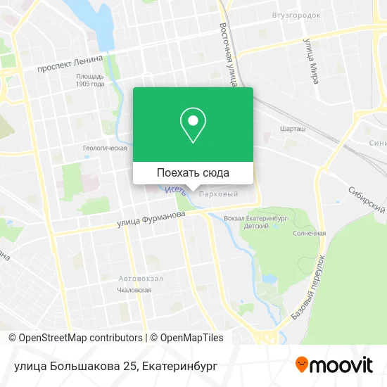 Карта улица Большакова 25