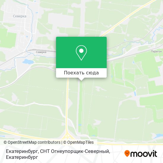 Карта Екатеринбург, СНТ Огнеупорщик-Северный