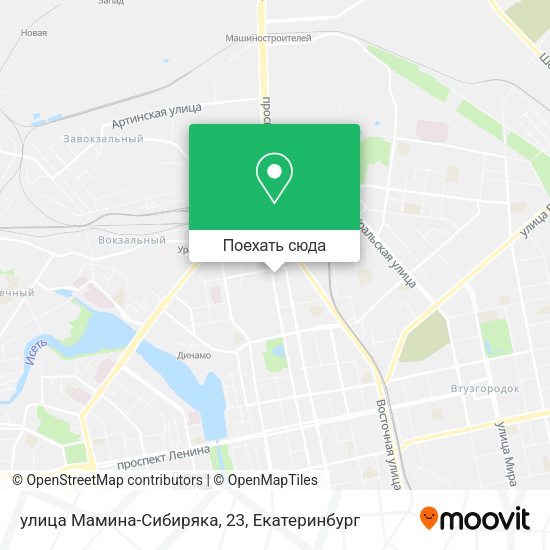 Карта улица Мамина-Сибиряка, 23