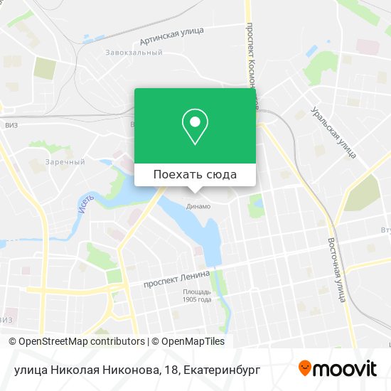 Карта улица Николая Никонова, 18