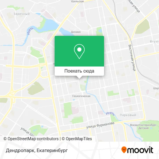 Карта Дендропарк