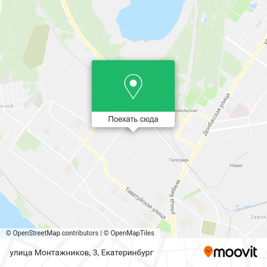 Карта улица Монтажников, 3