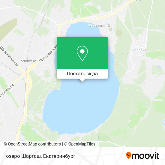 Карта озеро Шарташ