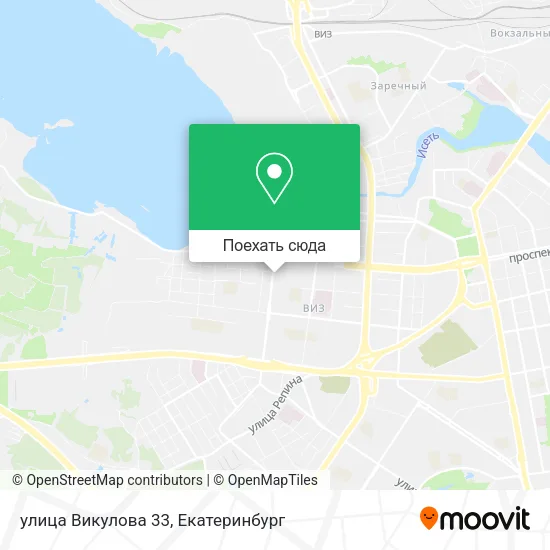 Карта улица Викулова 33
