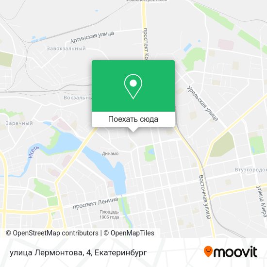 Карта улица Лермонтова, 4