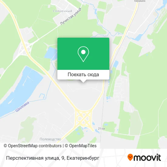 Карта Перспективная улица, 9
