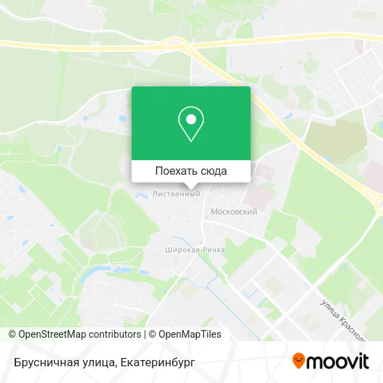 Карта Брусничная улица