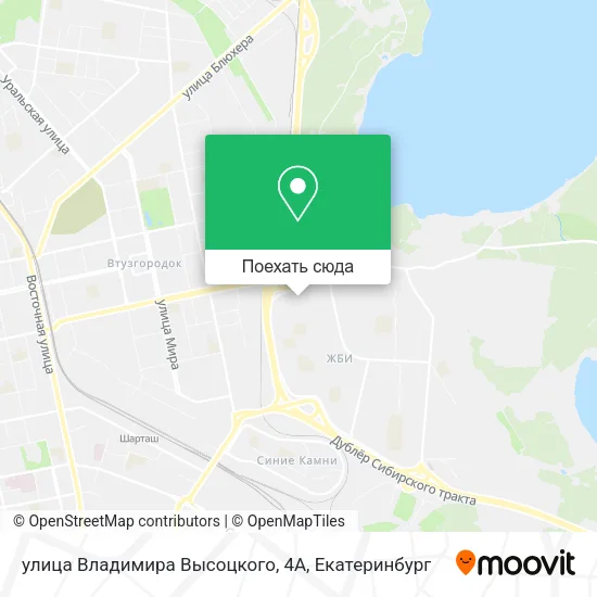 Карта улица Владимира Высоцкого, 4А